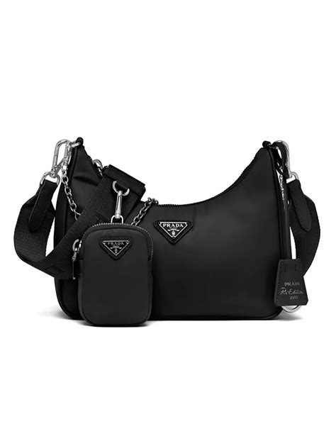 prada black classic bag|most popular Prada handbags current.